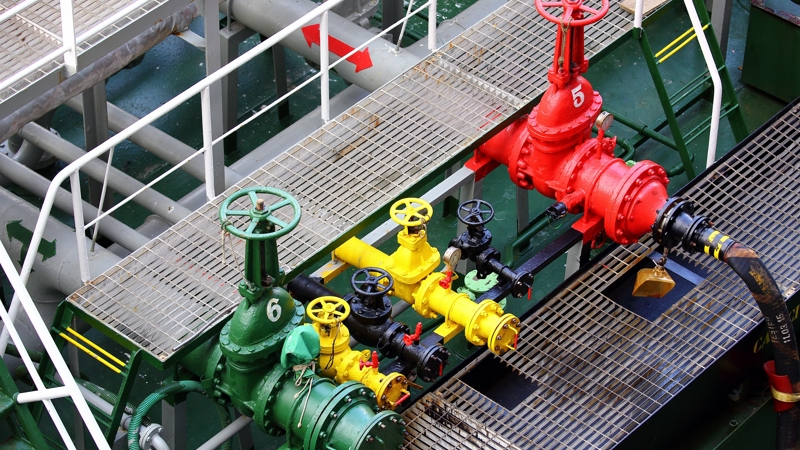 valves on fueling ship shutterstock_392749129