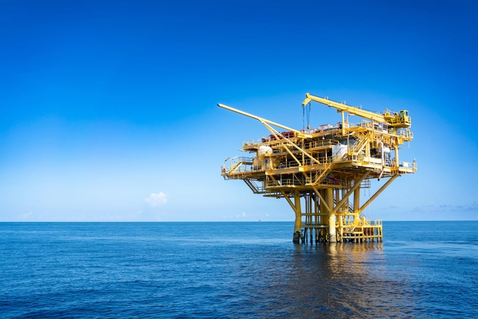 Offshore oil and gas wellhead remote platform