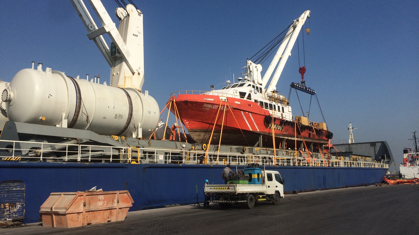 maritime logistics - transporting boat maritime logistics - transporting boat