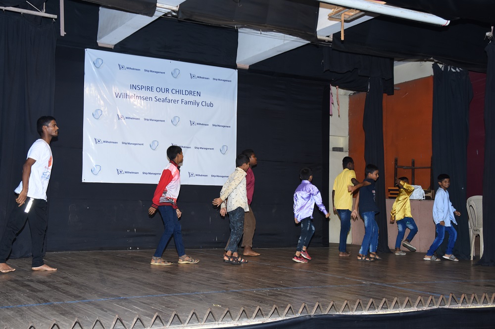 Children of Snehasadan giving a dance performance