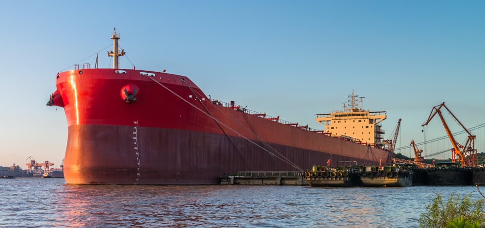 Bulk carrier at the shipyard for safe and efficient ship operations