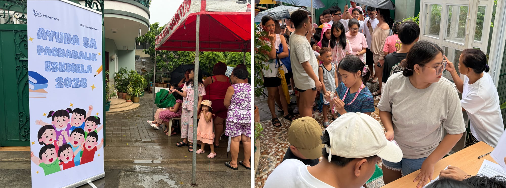 Students and families received school supplies to help them prepare for the upcoming school year