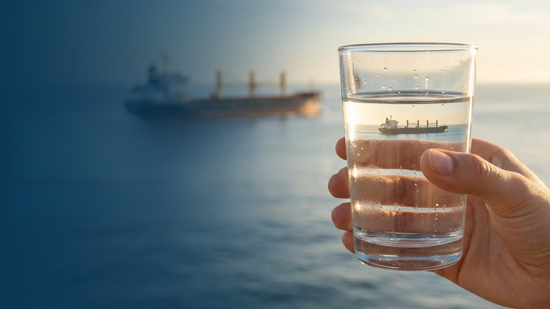 from seawater to drinking water