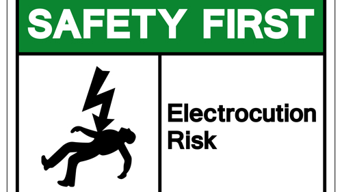 Avoid risk of electrocution